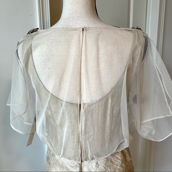 NWT LONDON TIMES Petite Layered Ruffle Dress—SZ 8P - Picture 8 of 16